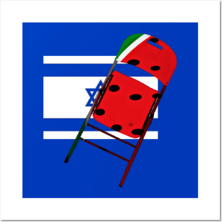 Watermelon Folding Chair To Brutal Occupation - Double-sided Posters and Art